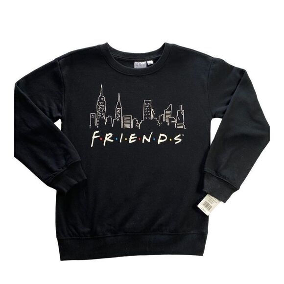 FRIENDS GIRLS Size M(8) Cityscape Fleece Crew Sweatshirt - Picture 1 of 5